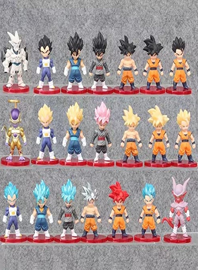 AUGEN DBZ 21 Pieces Action Figure Limited Edition for Car Dashboard, Decoration, Cake, Office Desk & Study Table (9cm)(Pack of 21) - Image 3